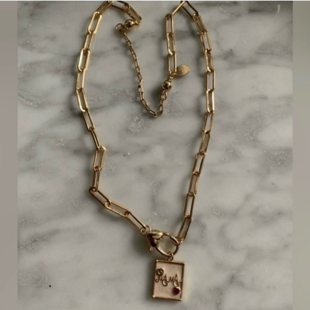Triple Plated Gold “Mama” Necklace